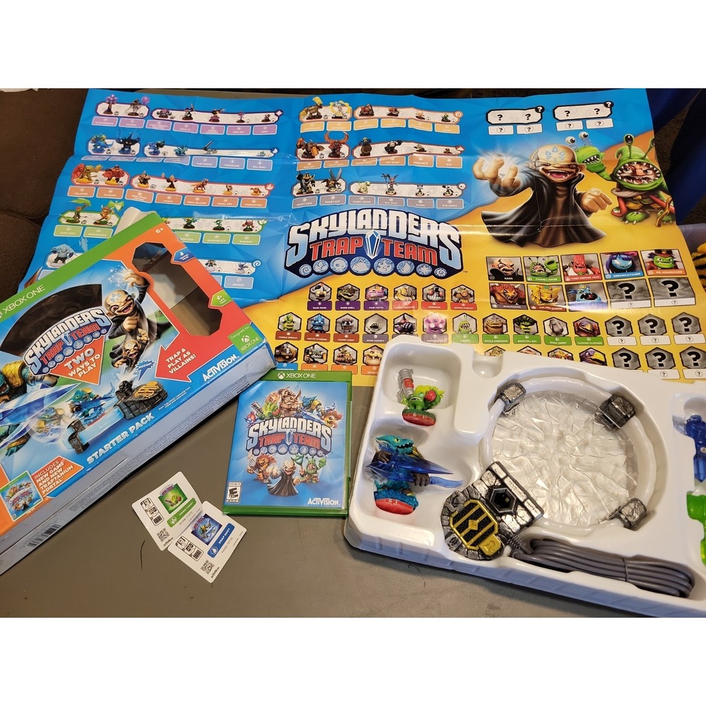 Skylanders Trap Team Traptanium Portal  Game  Figures Xbox One Bundle